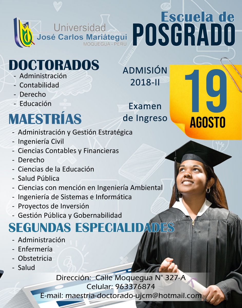 Afiche Universidad Jos Carlos Mari Tegui