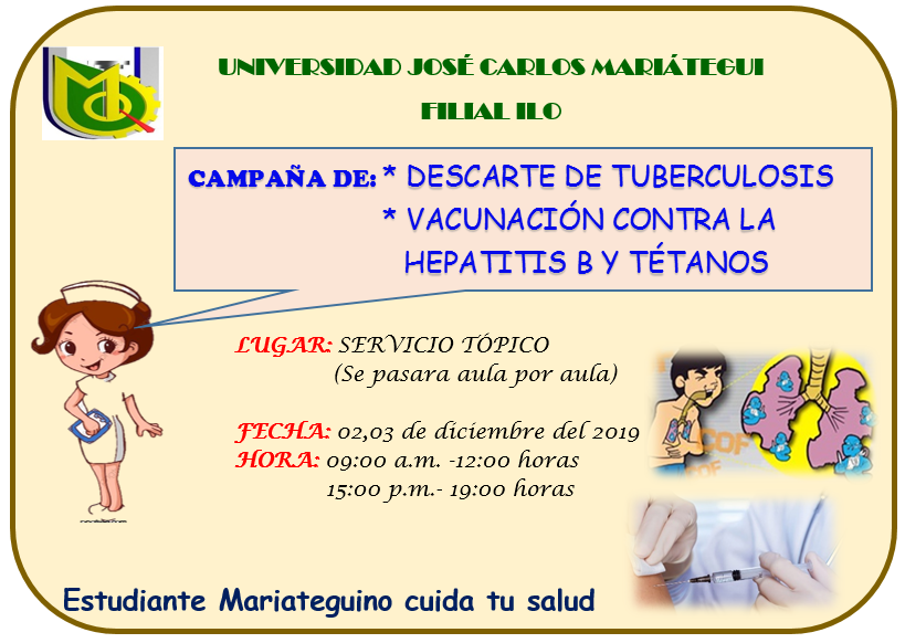 Campaña de descarte de tuberculosis y vacunación contra la hepatitis B y tétanos