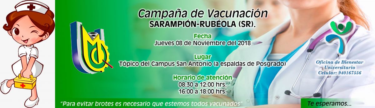 Campaña de vacunación (SR) – Campus San Antonio