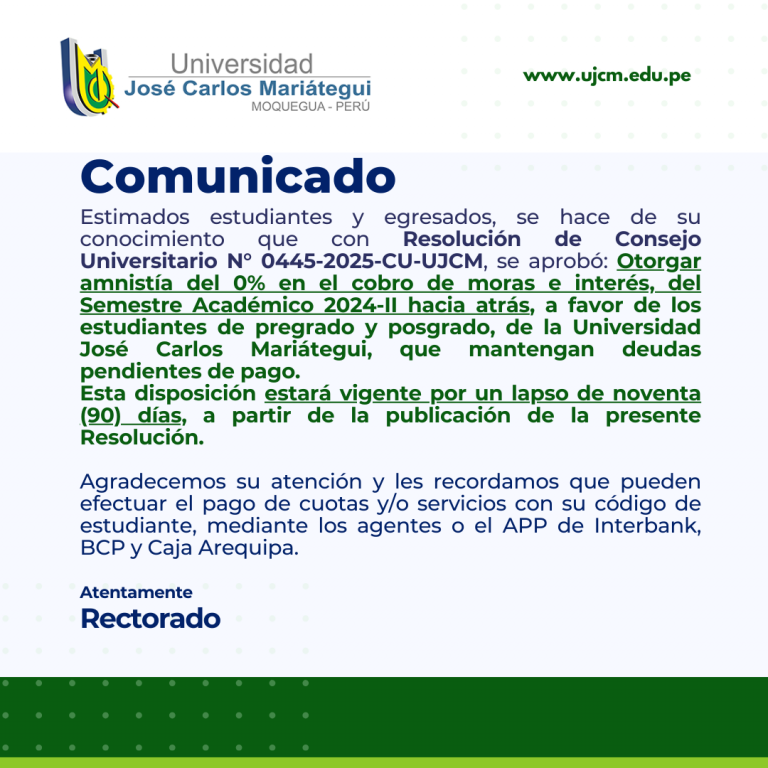 COMUNICADO - AMNISTIA